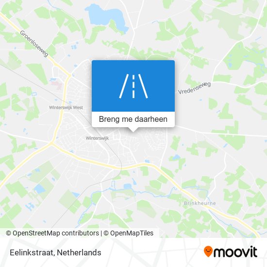 Eelinkstraat kaart