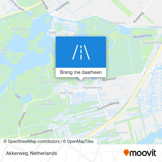 Akkerweg kaart