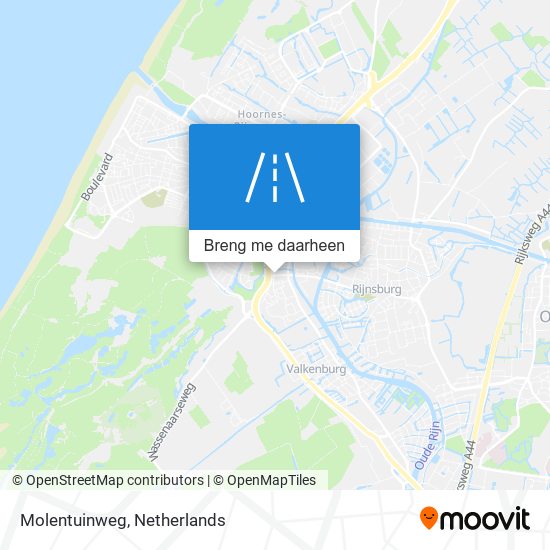 Molentuinweg kaart