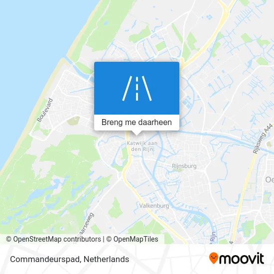 Commandeurspad kaart