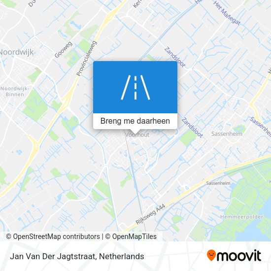 Jan Van Der Jagtstraat kaart