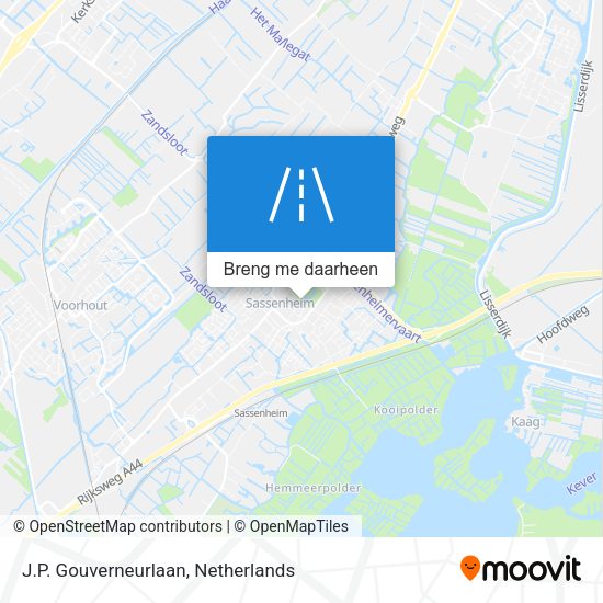 J.P. Gouverneurlaan kaart