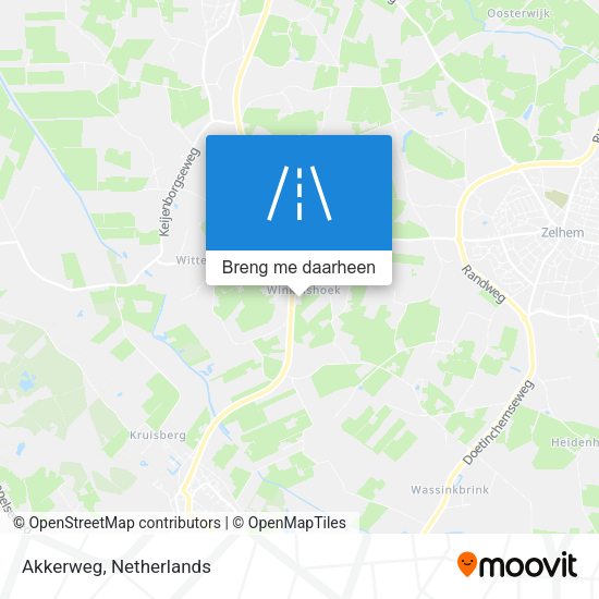 Akkerweg kaart