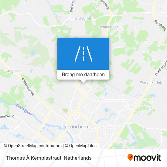 Thomas À Kempisstraat kaart
