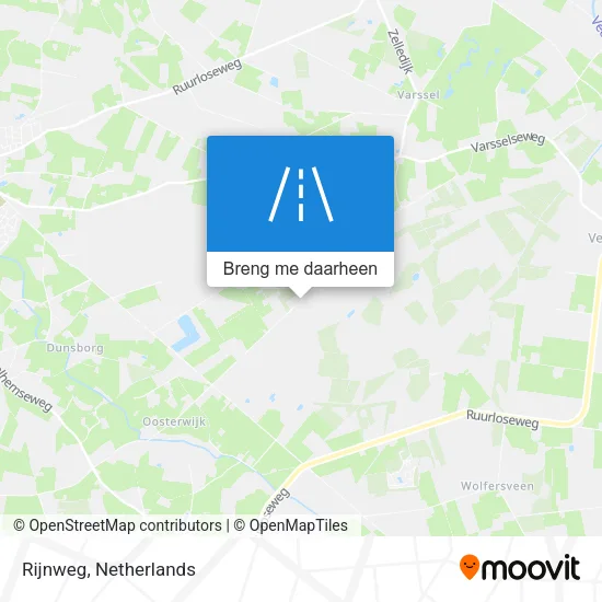 Rijnweg kaart