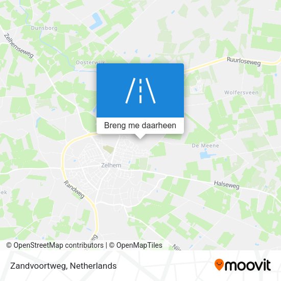Zandvoortweg kaart