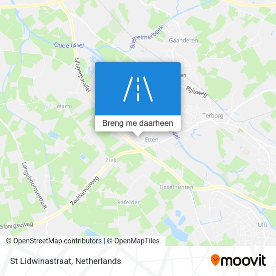St Lidwinastraat kaart