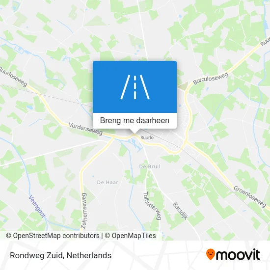 Rondweg Zuid kaart