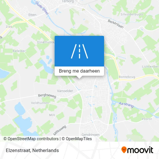 Elzenstraat kaart