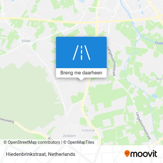 Hiedenbrinkstraat kaart