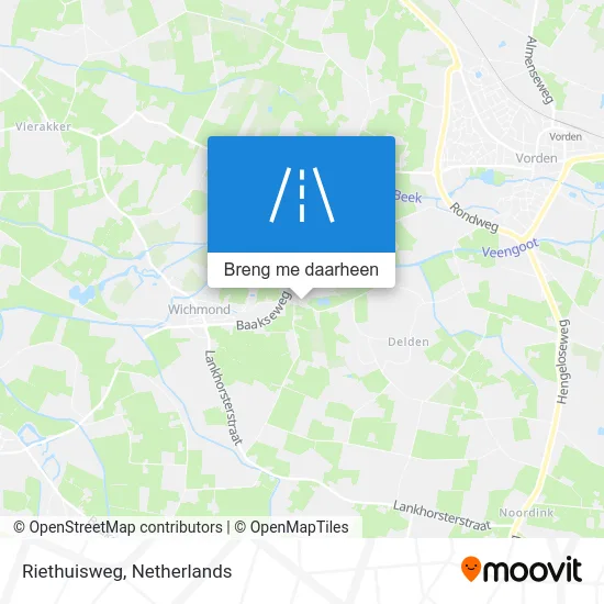 Riethuisweg kaart