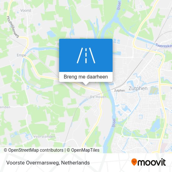 Voorste Overmarsweg kaart