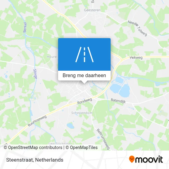 Steenstraat kaart