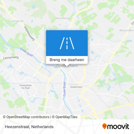 Heezenstraat kaart