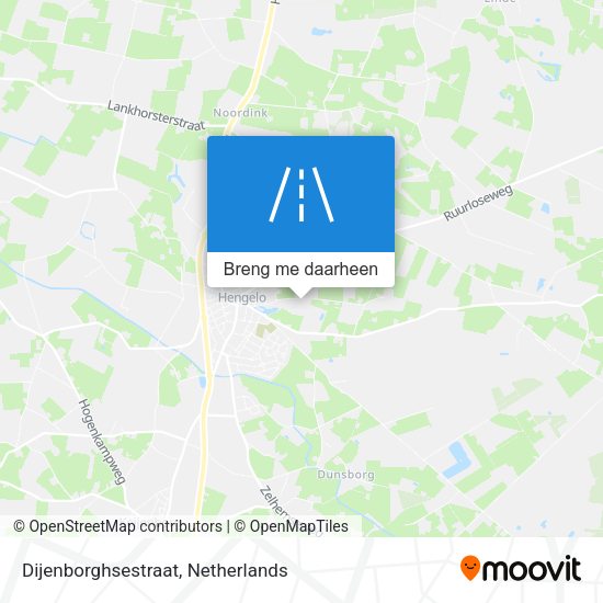 Dijenborghsestraat kaart