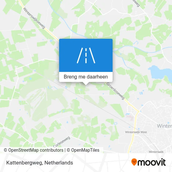 Kattenbergweg kaart