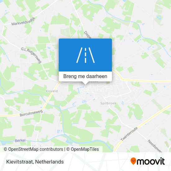 Kievitstraat kaart