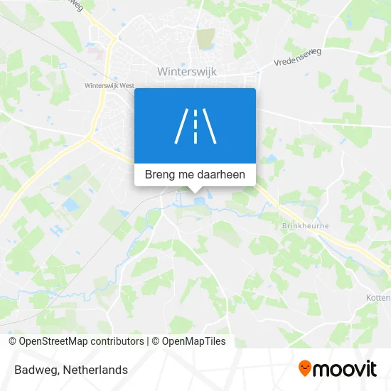 Badweg kaart