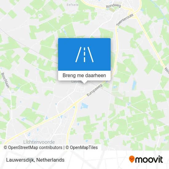 Lauwersdijk kaart