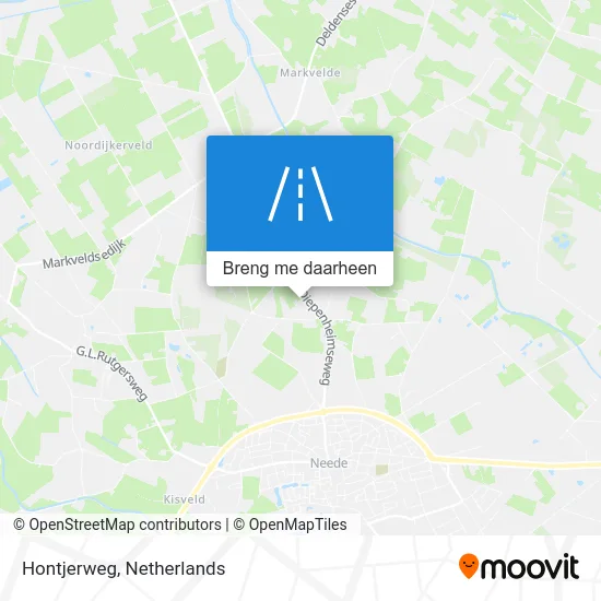 Hontjerweg kaart