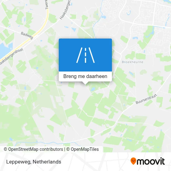 Leppeweg kaart
