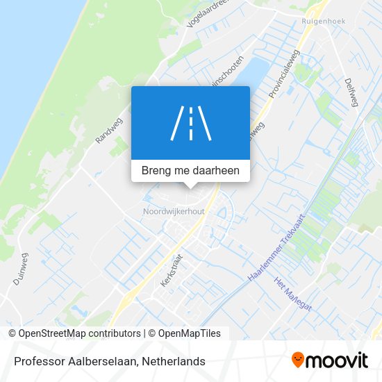 Professor Aalberselaan kaart
