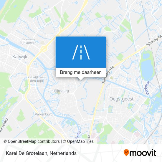 Karel De Grotelaan kaart