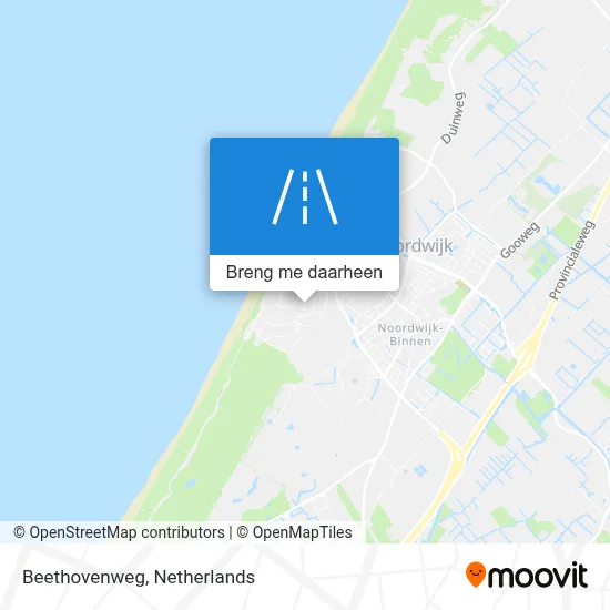 Beethovenweg kaart