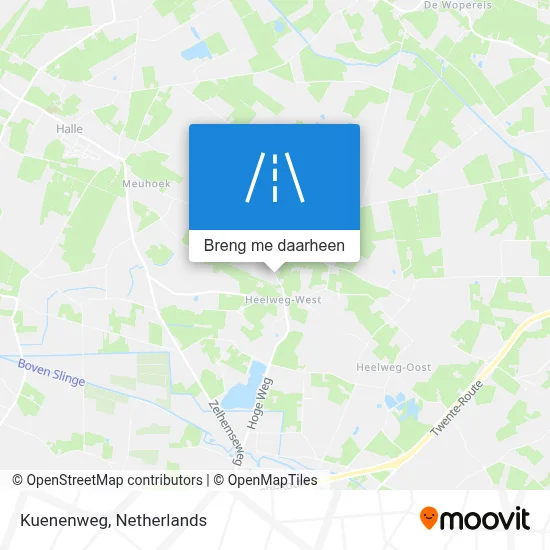 Kuenenweg kaart