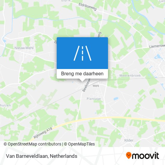 Van Barneveldlaan kaart