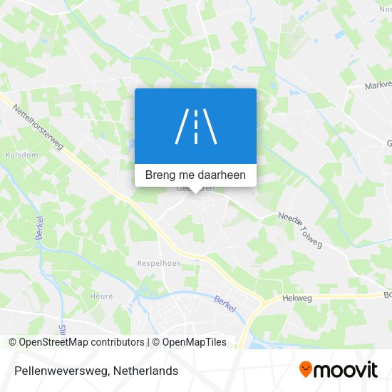 Pellenweversweg kaart