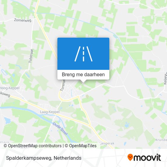 Spalderkampseweg kaart