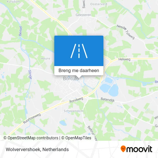 Wolververshoek kaart