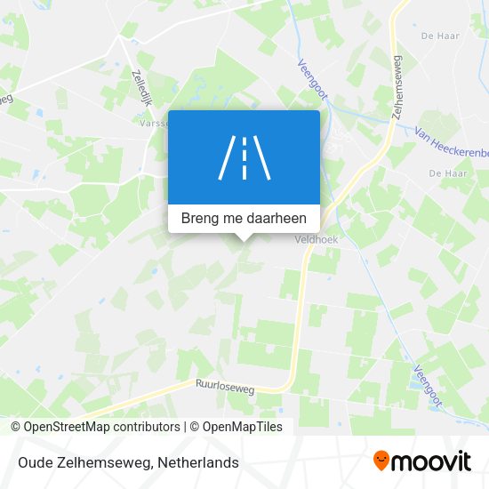 Oude Zelhemseweg kaart