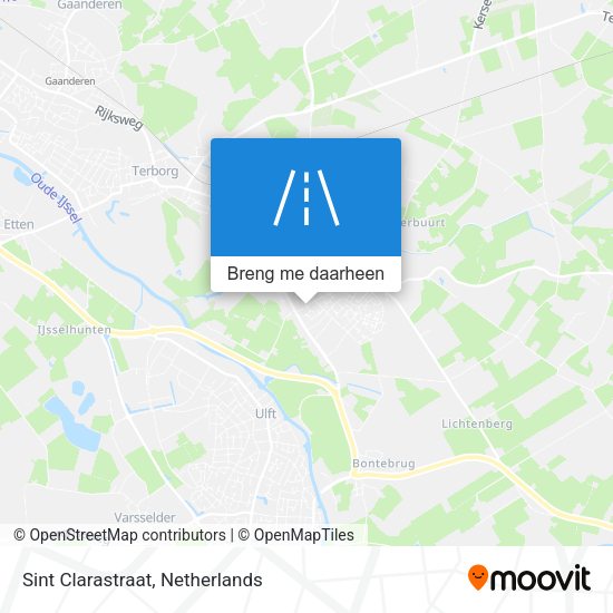 Sint Clarastraat kaart