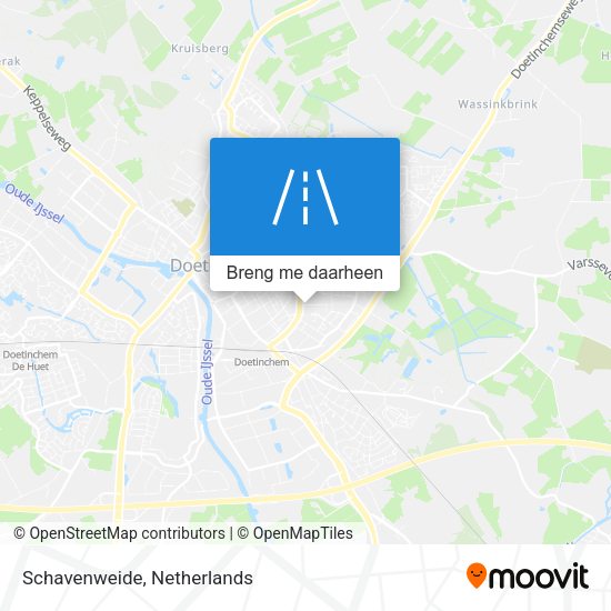 Schavenweide kaart