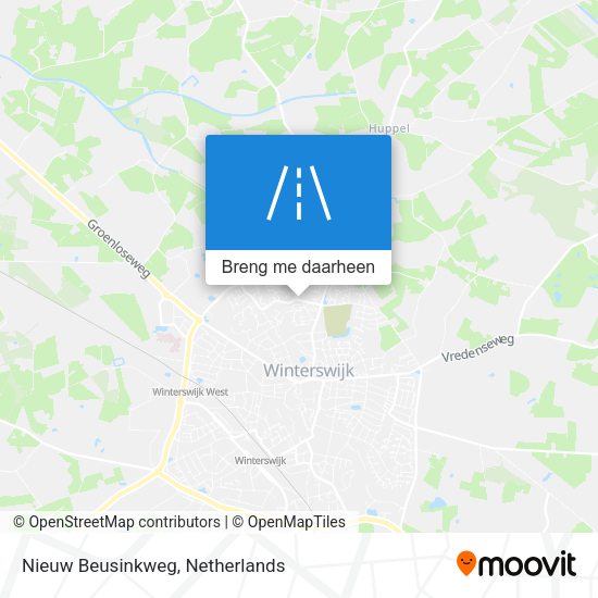 Nieuw Beusinkweg kaart