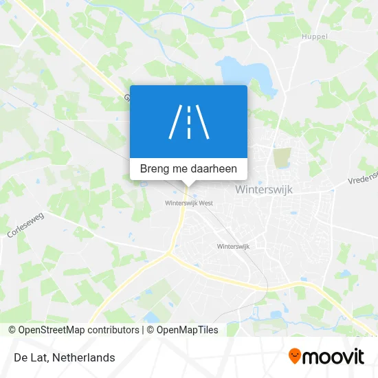 De Lat kaart