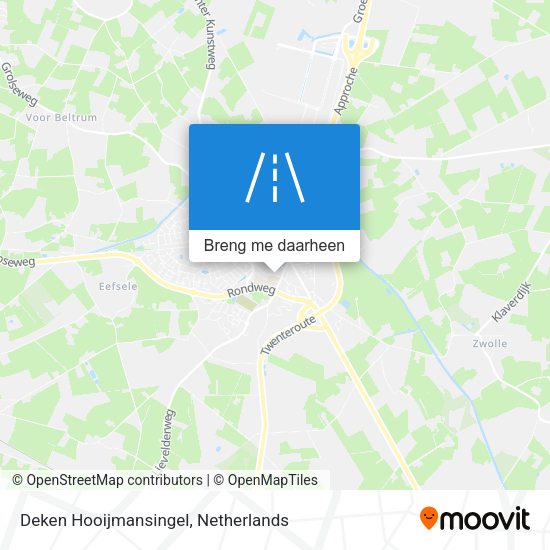 Deken Hooijmansingel kaart
