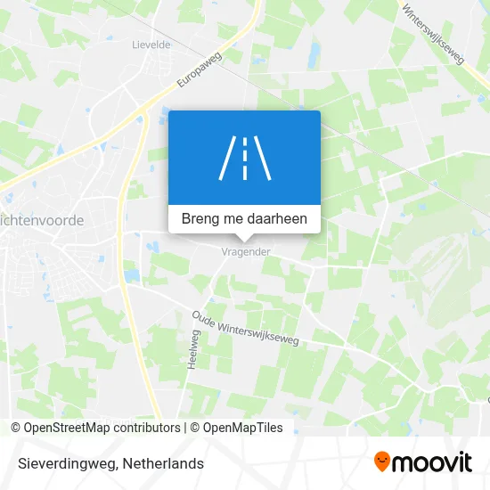 Sieverdingweg kaart