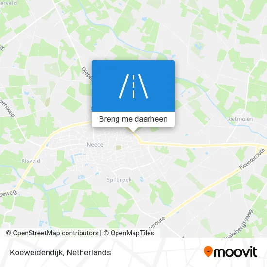 Koeweidendijk kaart