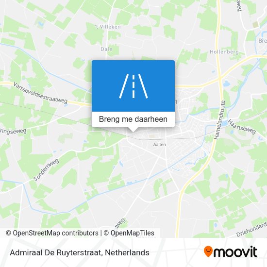 Admiraal De Ruyterstraat kaart