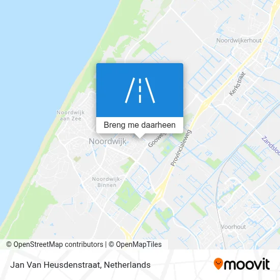 Jan Van Heusdenstraat kaart