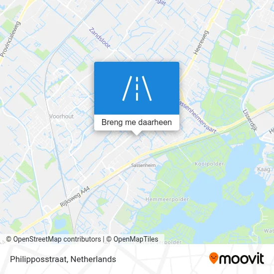 Philipposstraat kaart