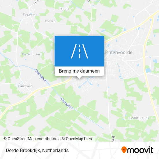 Derde Broekdijk kaart