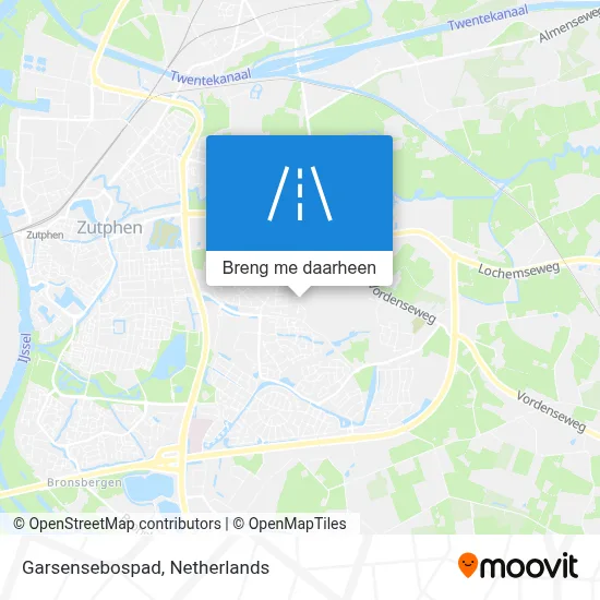 Garsensebospad kaart