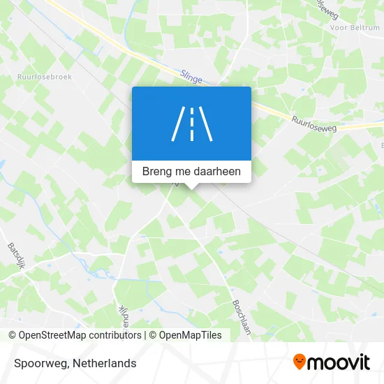 Spoorweg kaart