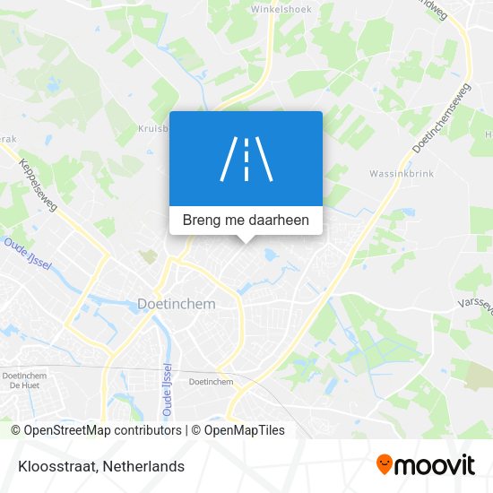 Kloosstraat kaart