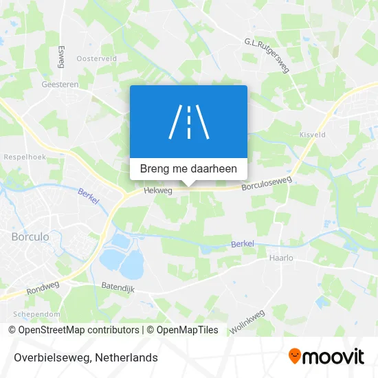Overbielseweg kaart