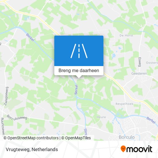 Vrugteweg kaart